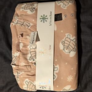 La vie en Rose micro fleece pajama set